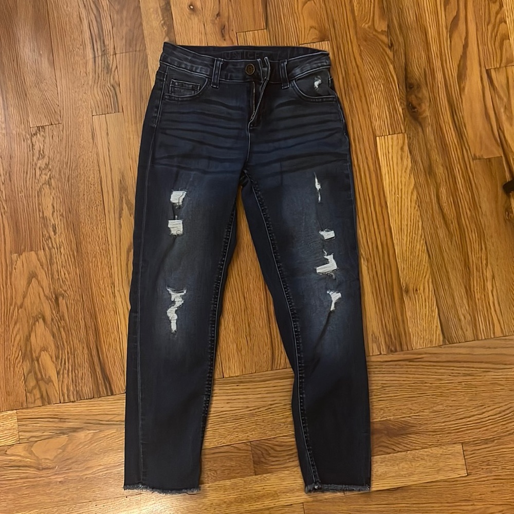 Girls justice girlfriend jeans size 12. Rarely worn